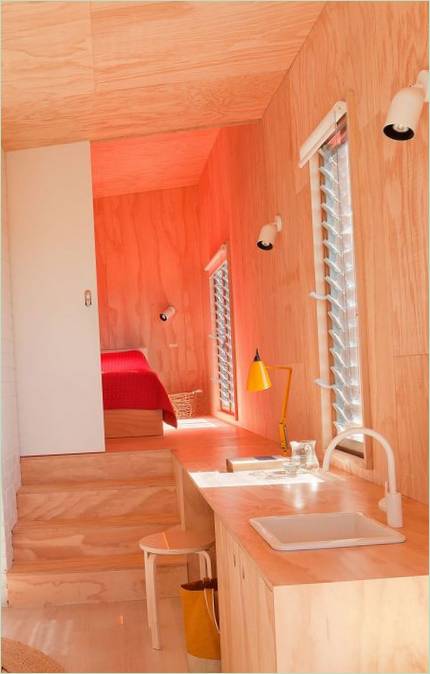 Boiseries à l'intérieur du pavillon