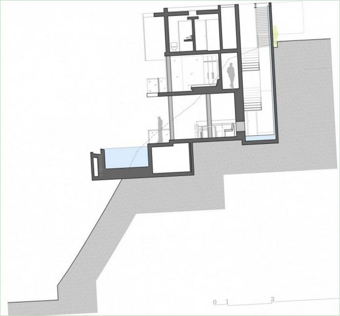 Maison PC avec de hauts plafonds et des murs en verre au Pérou
