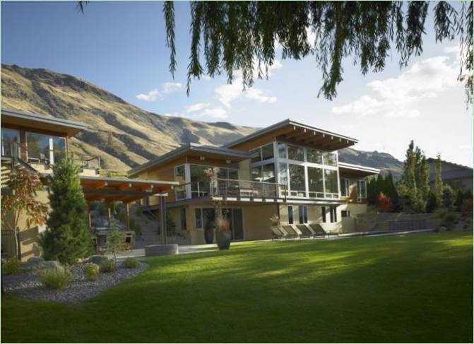 Le design de la River House pour une maison de campagne confortable à Washington