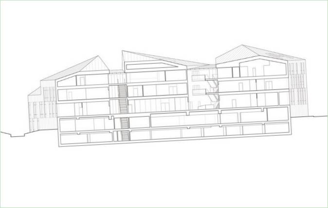Architecture urbaine : plan d'un bâtiment à Jumblou - Photo 2