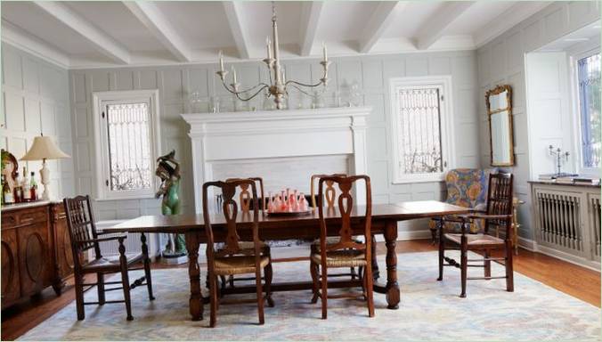 Intérieur confortable d'une maison dans la banlieue de Chicago - la salle à manger principale. Photo 1