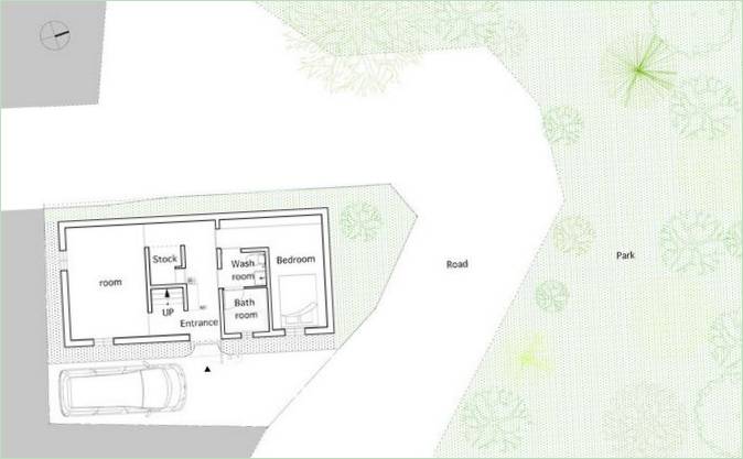 Plans d'étage schéma d'une maison privée Maison Hiyoshi