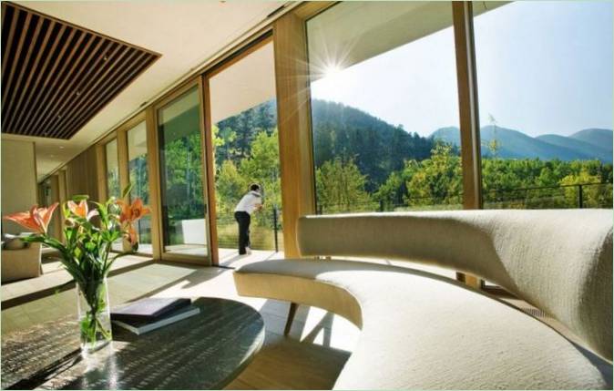 Vue du salon sur le balcon