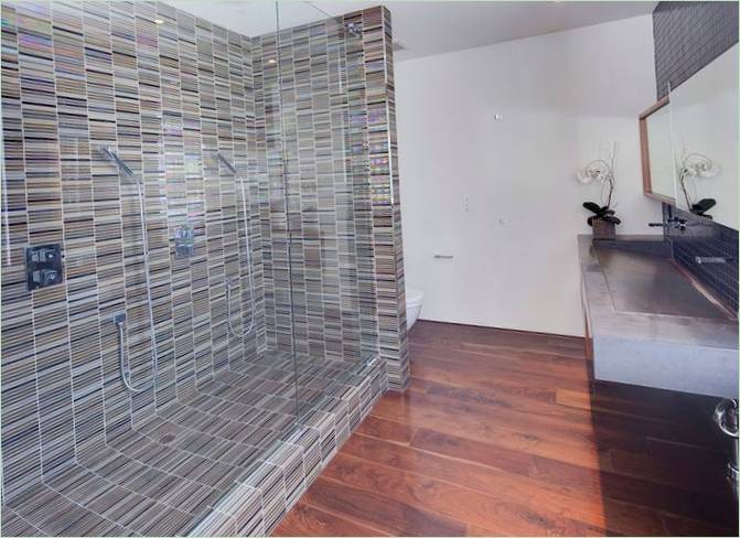 Cabine de douche en verre