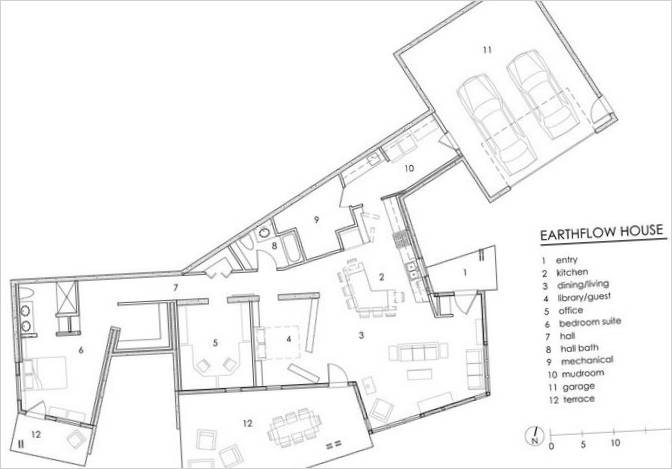Plans d'étage d'une maison individuelle
