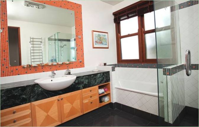 Salle de bain d'un manoir historique du National Trust en Australie