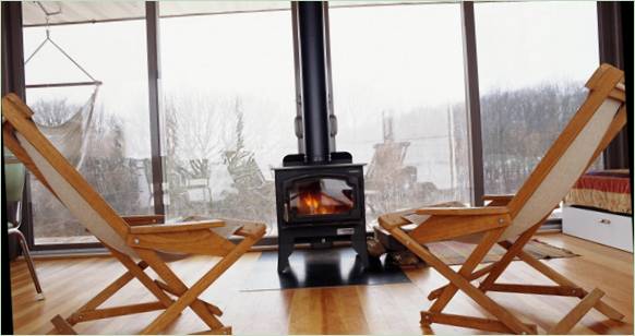 L'intérieur d'une petite maison