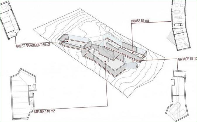 Plan de la maison par la photographe Lara Rios