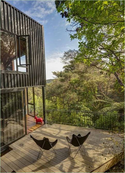 Une cabane privée confortable dans une forêt néo-zélandaise