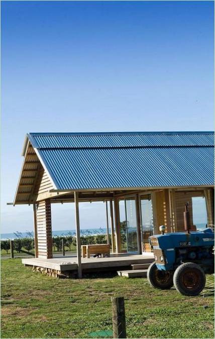 La terrasse de la ferme de Shoal Bay Bach