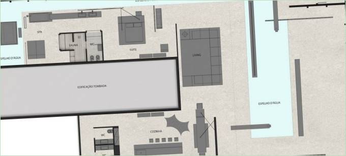 Plan d'étage de la Villa Deca