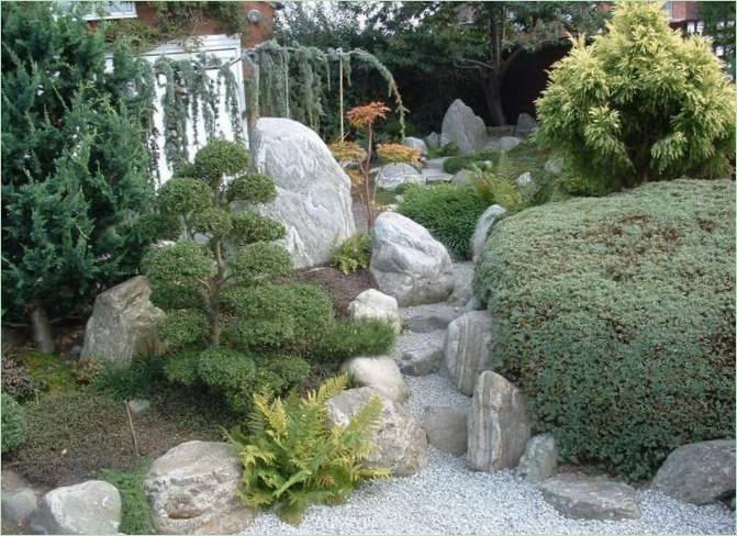 Aménagement paysager du jardin japonais
