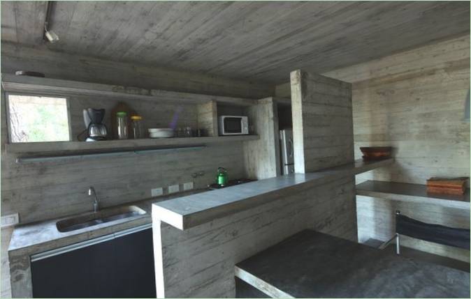 L'intérieur du chalet de vacances moderne Casa Franz