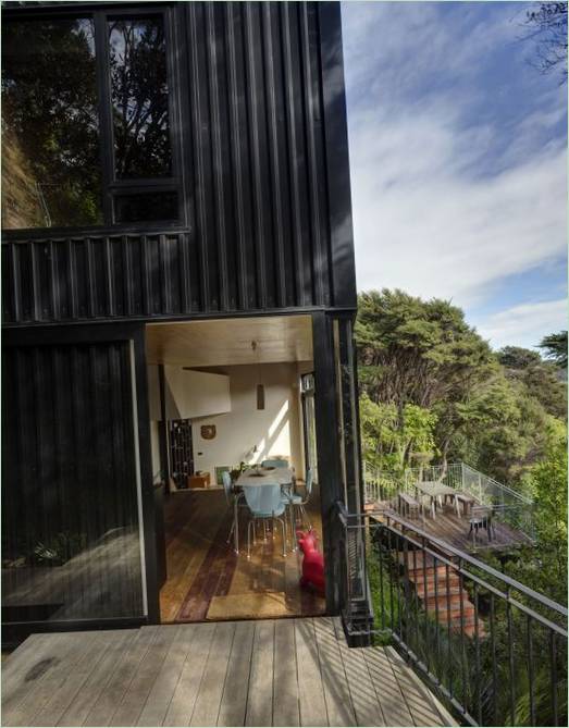 Escalier donnant sur la terrasse de Blackpool House