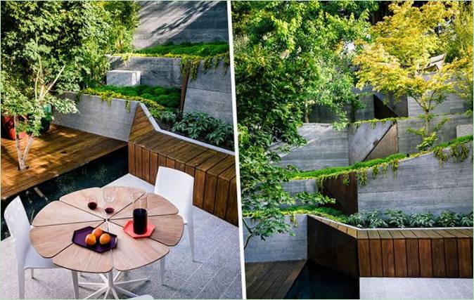 Un beau jardin à la maison : style intérieur japonais