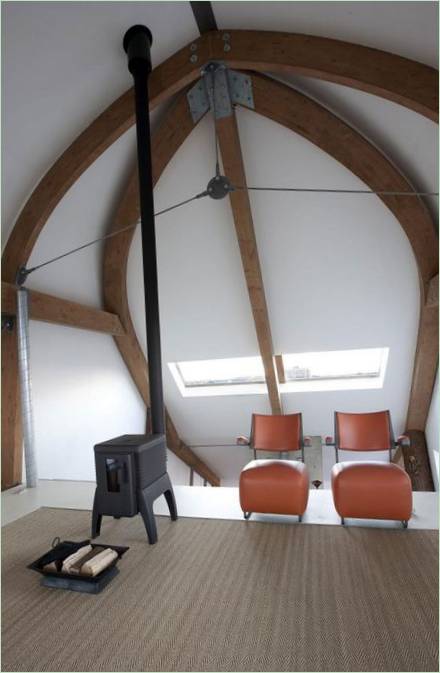 Le salon du premier étage de la maison Dune