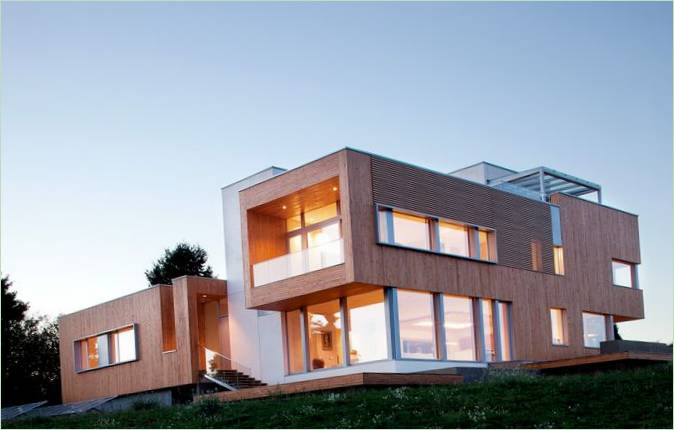 L'extérieur d'une maison passive à Portland