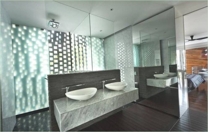 Salle de bains de la résidence