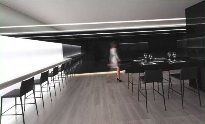 Le magasin de vin contemporain Vegamar Selección, projet de Fran Silvestre Arquitectos, Valence, Espagne