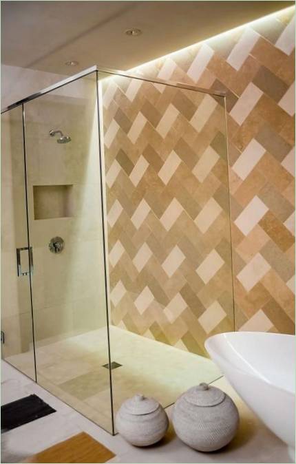 Cabine de douche transparente