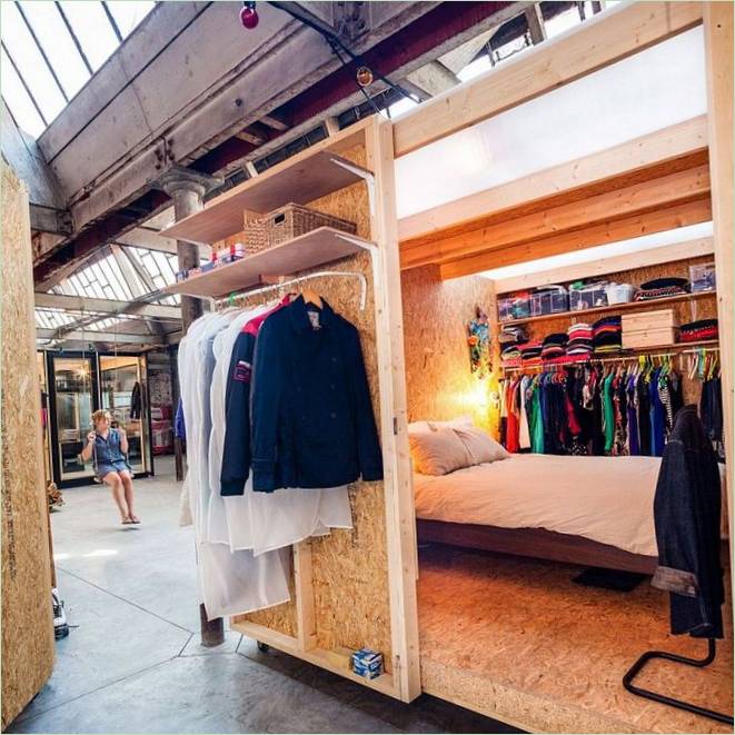 Bloc de bois pour une chambre