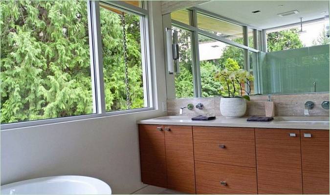 Salle de bain d'un chalet à Vancouver