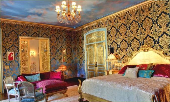 Chambre à coucher dans le manoir d'Enigma