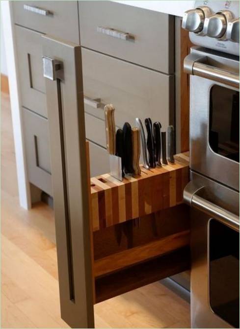 Bloc de couteaux de cuisine