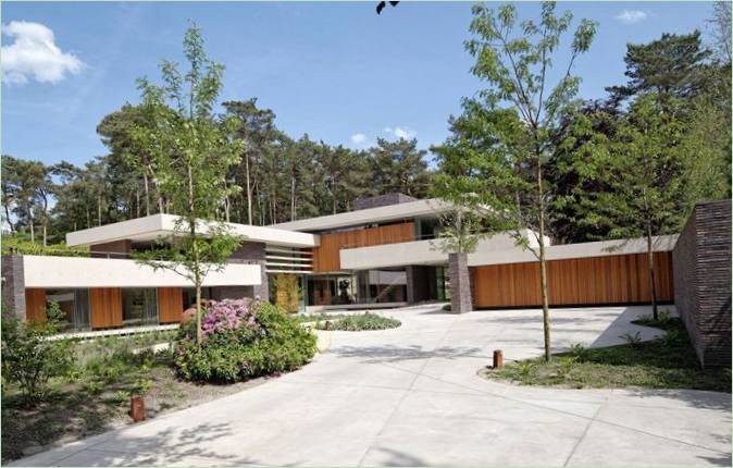 Conception de la cour d'une maison privée La maison des dunes