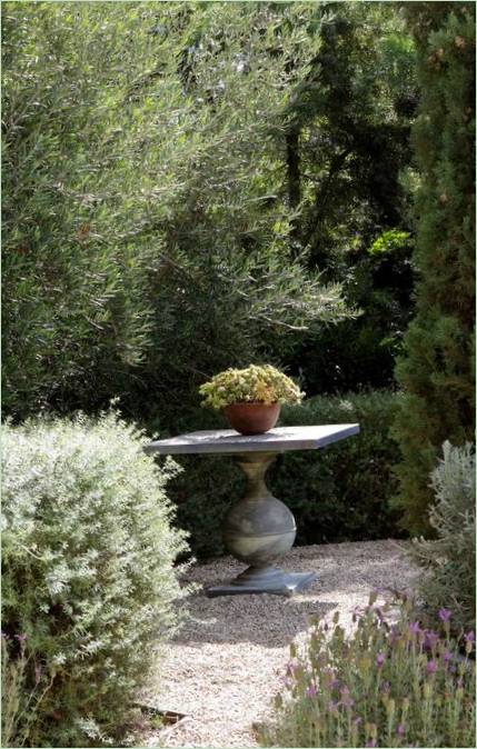 Porte-pots en béton pour plantes en pot