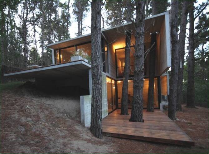 Chalet de vacances élégant dans l'hôtel moderne Casa Franz - vue de l'extérieur