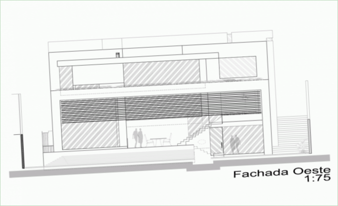 Plans d'étage d'une maison durable au Mexique
