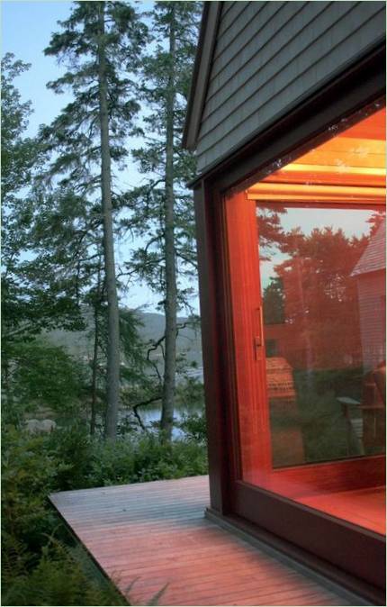 La terrasse d'une maison de campagne