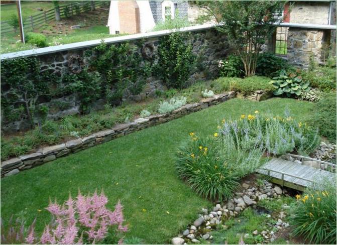 Pelouse dans le jardin