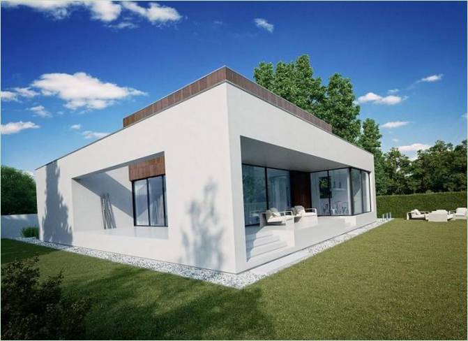 Patio en cube en bois
