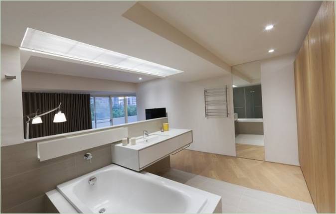 Une salle de bains lumineuse
