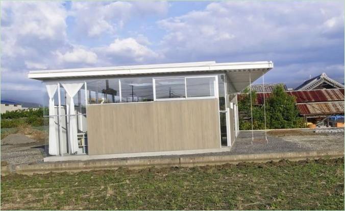 L'extérieur du pavillon Shino à Wakayama