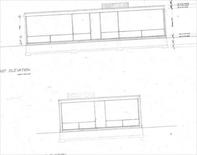 Schéma de la Maison de verre