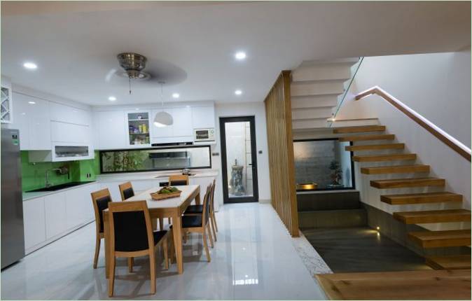 Aménagement intérieur d'une cuisine moderne