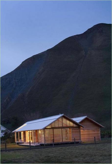 L'extérieur de la ferme de Shoal Bay Bach
