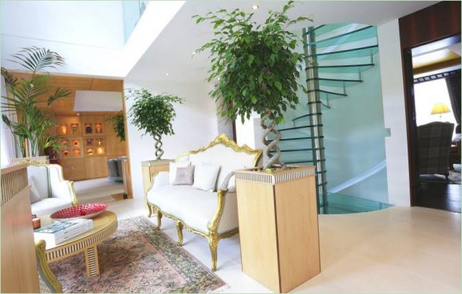 Aménagement intérieur d'une maison écologique