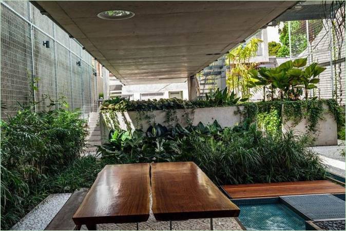 Jardin avec espaces verts