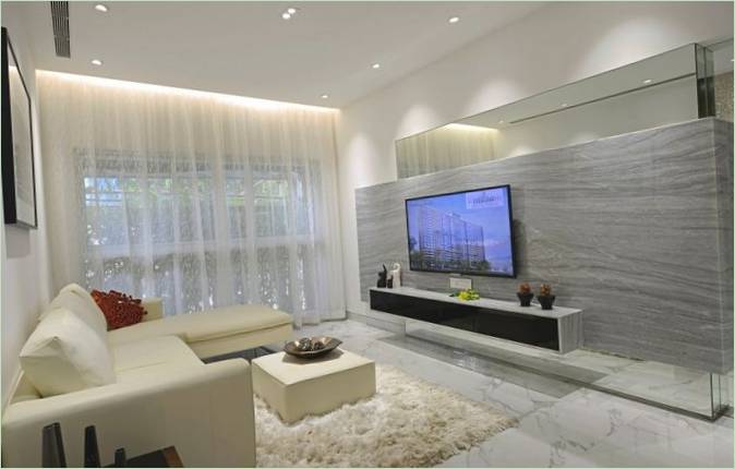 Aménagement intérieur élégant d'un appartement à Ridgewood