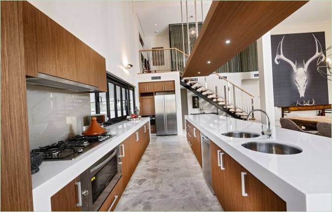 Aménagement intérieur de la cuisine du Bletchley Loft