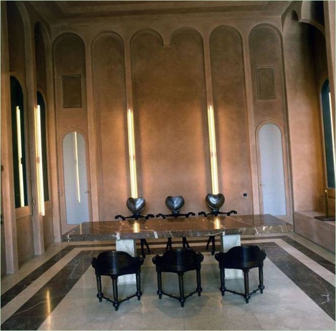 Décoration intérieure de la salle à manger par Ricardo Bofill