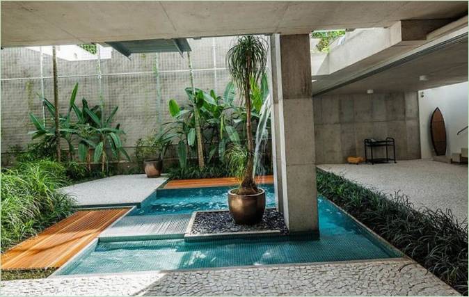 Aménagement intérieur d'un chalet à São Paulo