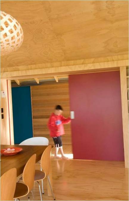 Salle à manger dans une maison privée de Shoal Bay Bach