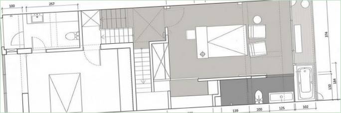 Plan d'étage de la maison J