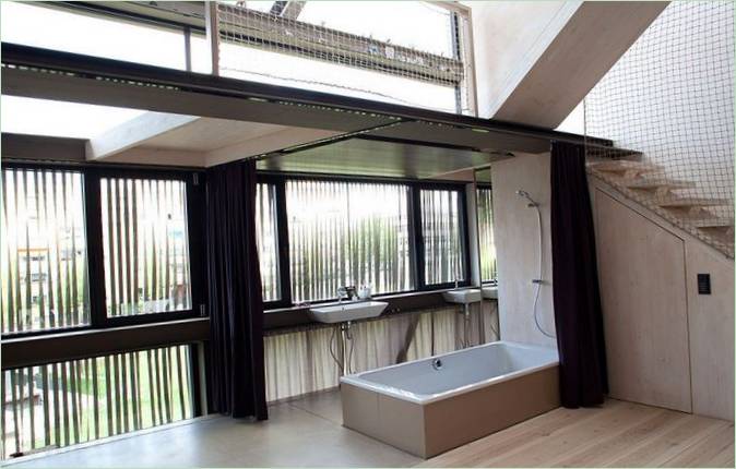 Conception d'une salle de bains dans une maison de ville du quartier B14