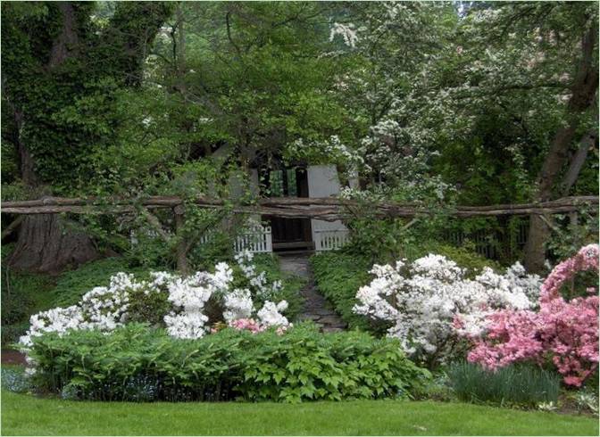 Conception de jardin anglais rustique
